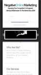 Mobile Screenshot of negativeonlinemarketing.com
